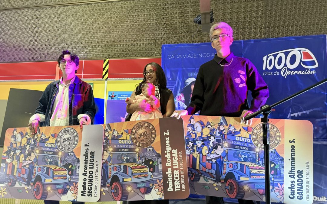 Metro de Quito premia a tres ganadores con viajes gratis por sus fotografías